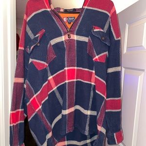 Ralph Lauren half zip flannel